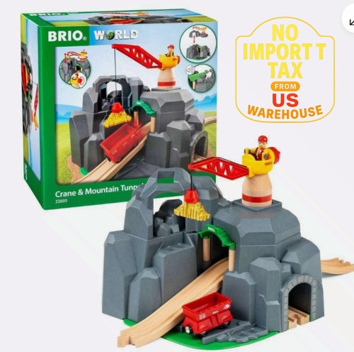 Brio crane mountain - crane, tunnel