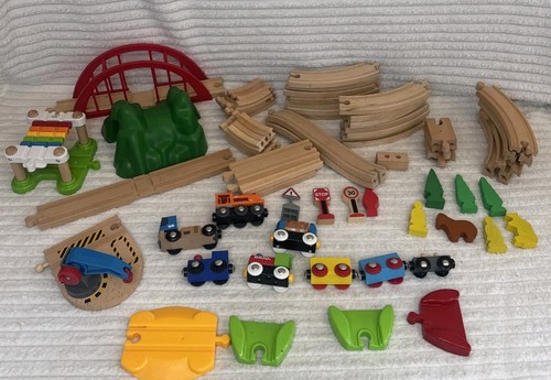 Brio wooden train set - train, tracks