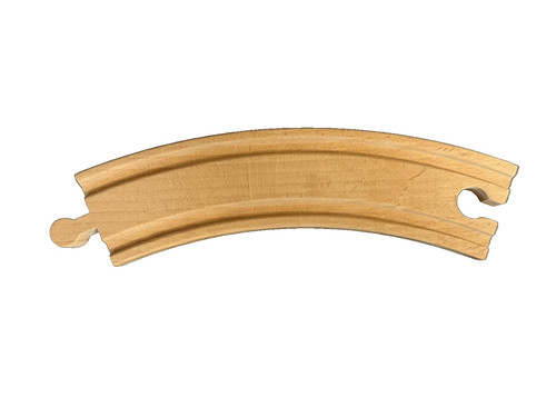 Curved wooden train - curved,