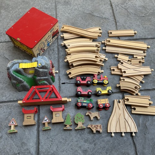 Vintage brio wooden train - vintage, set