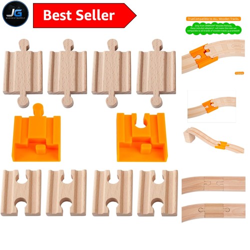 Pcs wooden train track - wooden,