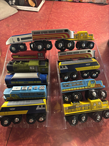 Lot wooden toy train - lot,