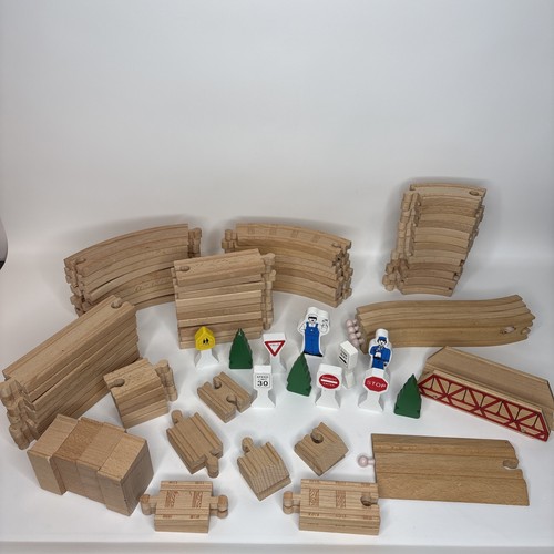 Lot wooden railway - wooden,