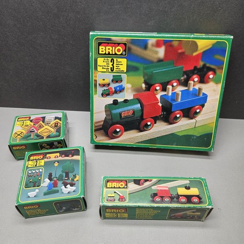 Vintage brio wooden railway - brio,
