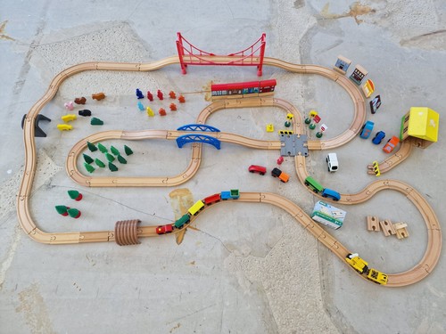 Brio and ikea wooden train - ikea, set