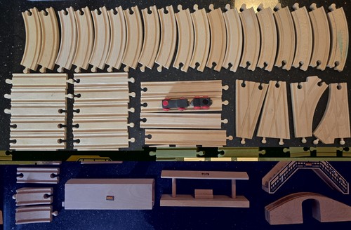 Lot brio wooden - of,