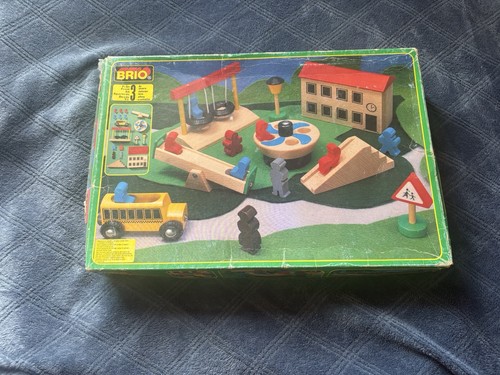 Brio playground bus stop - playground, train