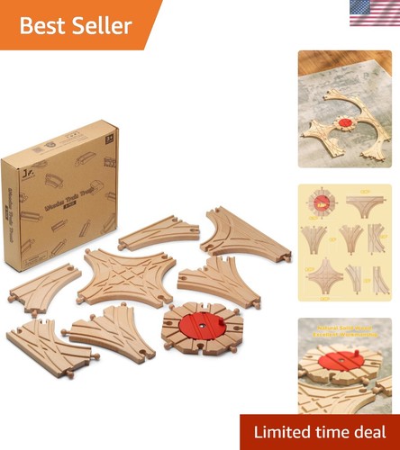 Wooden train track - train,