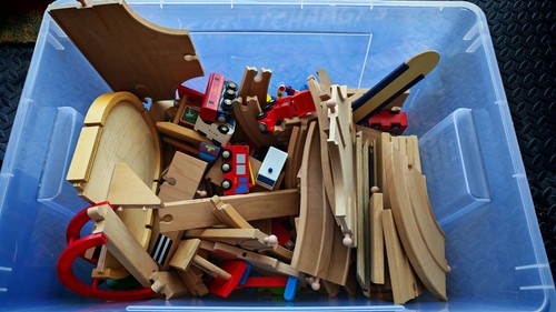 Wooden train set bundle - wooden,