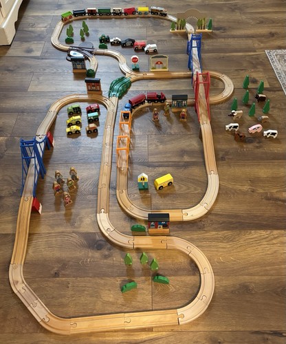 Vintage toy wood - toy, set