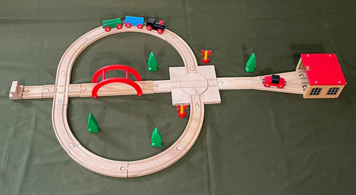 Vintage brio wooden railway - wooden,