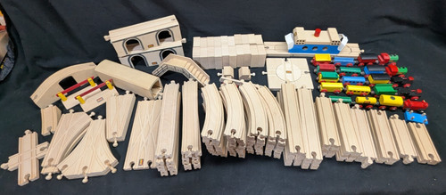 Vintage brio wooden railway - vintage,