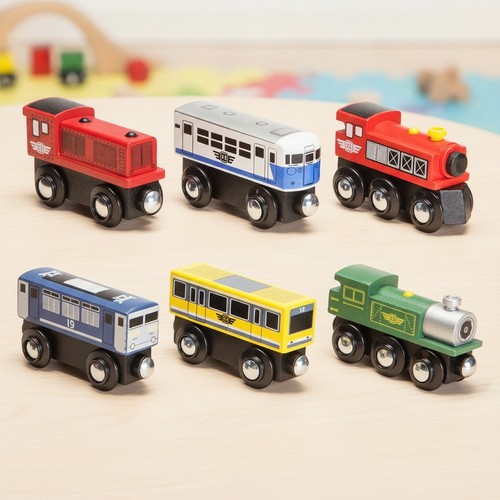 Piece wooden train - 6-piece,