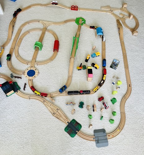 Huge brio wooden railway train - huge,