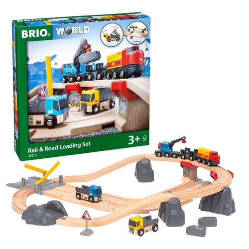 Wood train set piece - set, 32