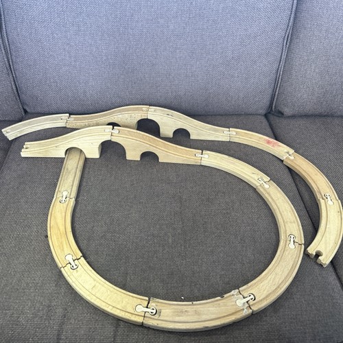 Wooden train track set job - train,