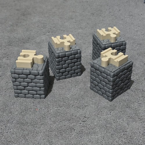 Brio compatible stone wall - stone,